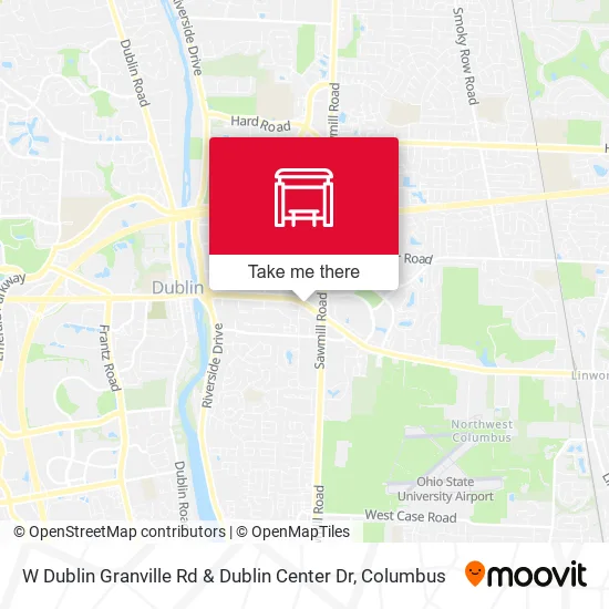 W Dublin Granville Rd & Dublin Center Dr map