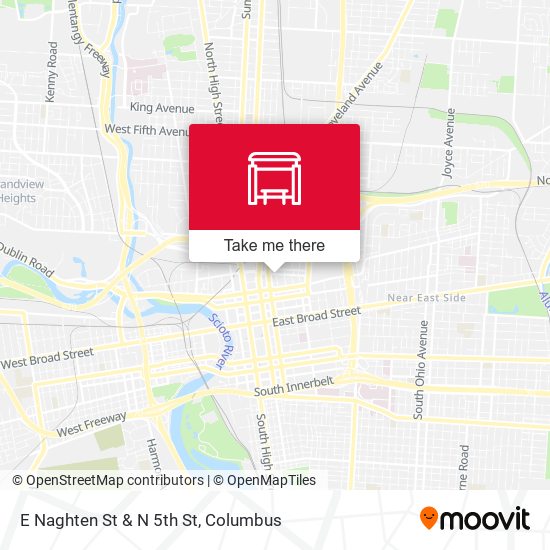 Mapa de E Naghten St & N 5th St