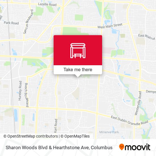 Sharon Woods Blvd & Hearthstone Ave map