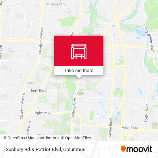 Mapa de Sunbury Rd & Patriot Blvd