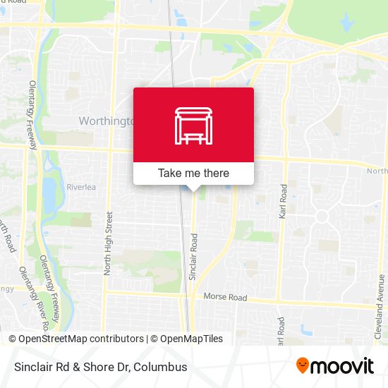 Sinclair Rd & Shore Dr map