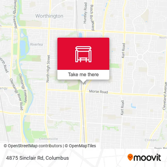 Mapa de 4875 Sinclair Rd
