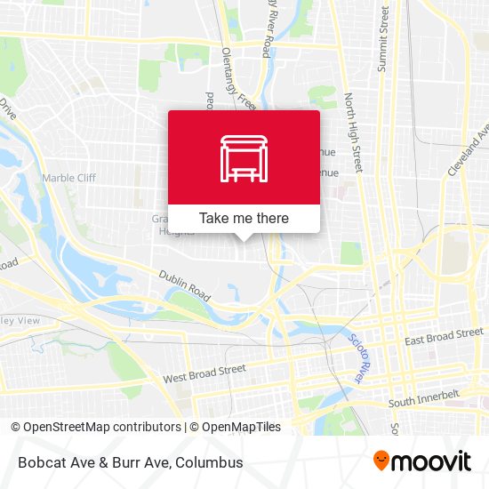 Bobcat Ave & Burr Ave map