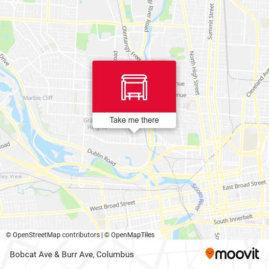 Bobcat Ave & Burr Ave map