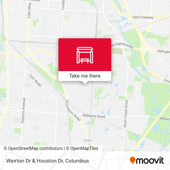 Weirton Dr & Houston Dr map