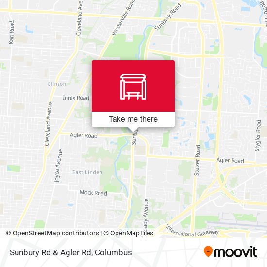 Sunbury Rd & Agler Rd map