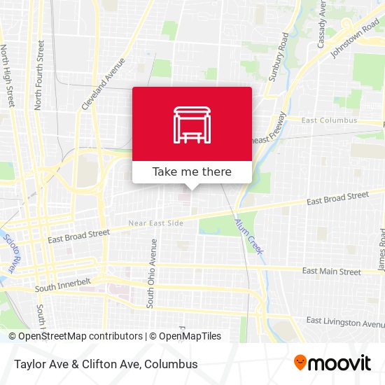 Taylor Ave & Clifton Ave map