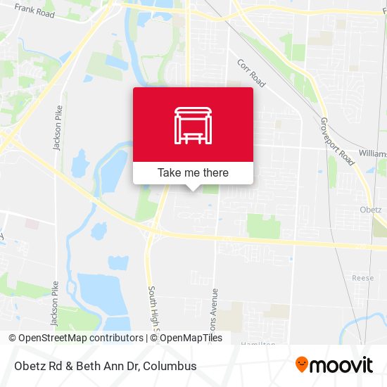 Obetz Rd & Beth Ann Dr map