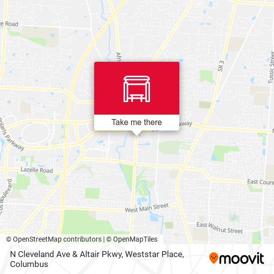 N Cleveland Ave & Altair Pkwy, Weststar Place map