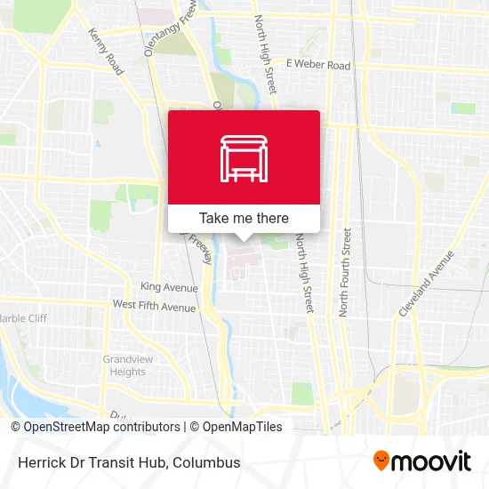 Herrick Dr Transit Hub map