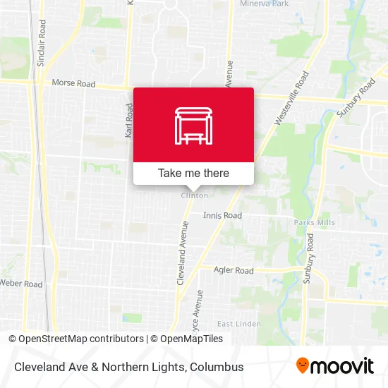 Mapa de Cleveland Ave & Northern Lights