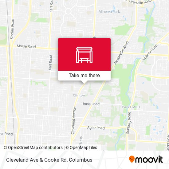 Mapa de Cleveland Ave & Cooke Rd