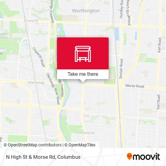 Mapa de N High St & Morse Rd