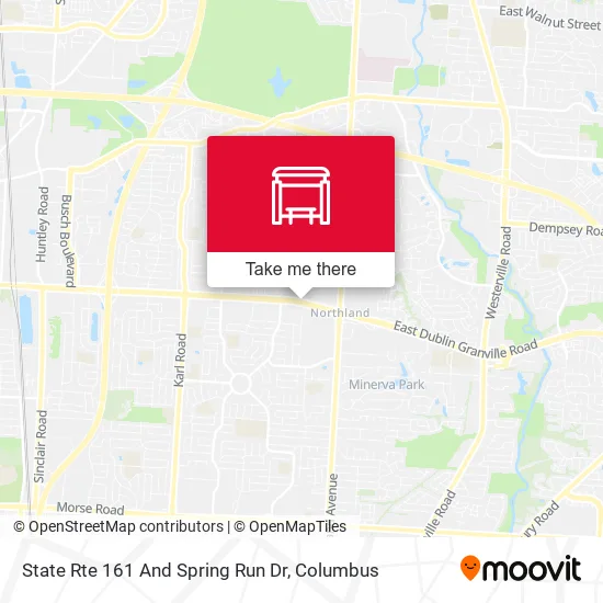 State Rte 161 And Spring Run Dr map
