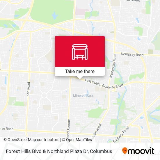 Forest Hills Blvd &  Northland Plaza Dr map
