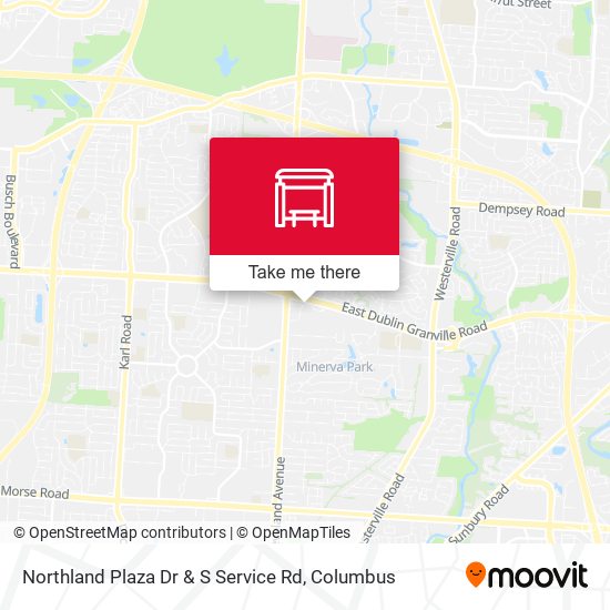 Northland Plaza Dr & S Service Rd map