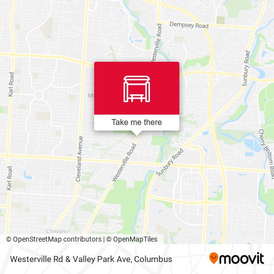Mapa de Westerville Rd & Valley Park Ave