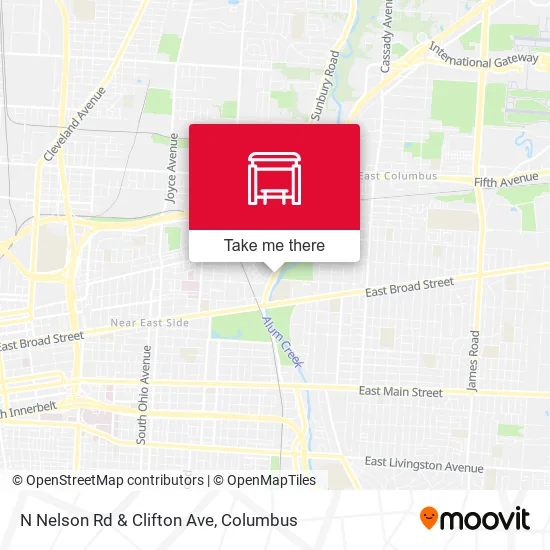 N Nelson Rd & Clifton Ave map