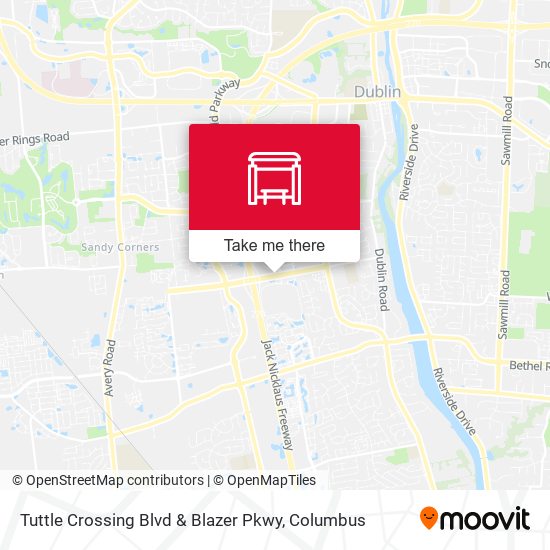 Mapa de Tuttle Crossing Blvd & Blazer Pkwy