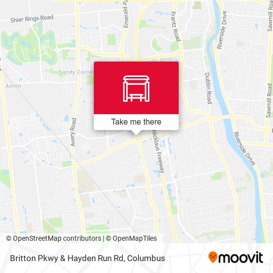 Britton Pkwy & Hayden Run Rd map