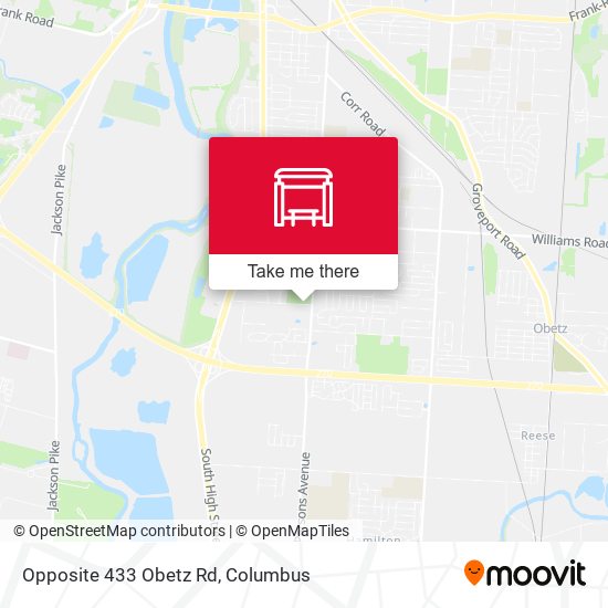 Opposite 433 Obetz Rd map