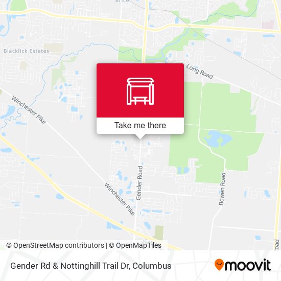 Mapa de Gender Rd & Nottinghill Trail Dr