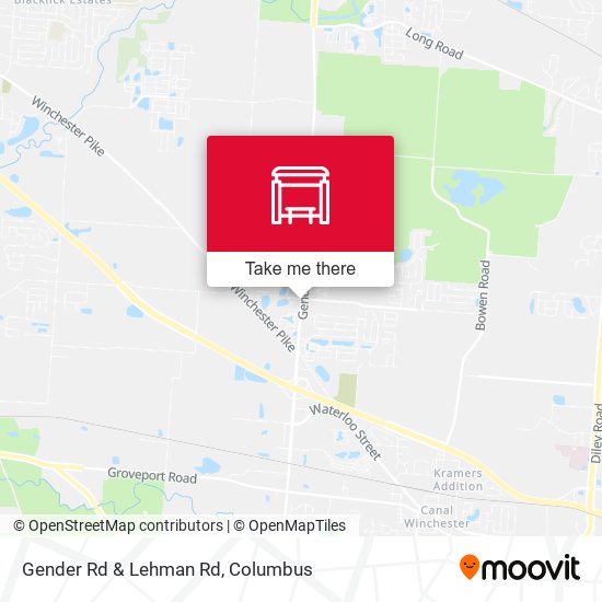 Gender Rd & Lehman Rd map
