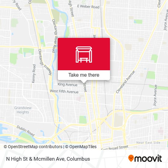 N High St & Mcmillen Ave map