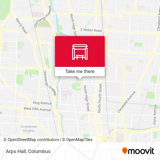 Arps Hall map