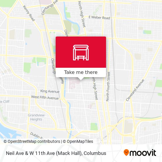 Neil Ave & W 11th Ave (Mack Hall) map
