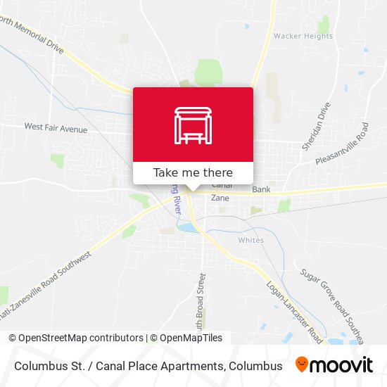 Mapa de Columbus St. / Canal Place Apartments
