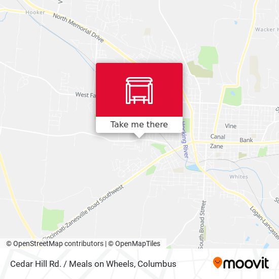 Mapa de Cedar Hill Rd. / Meals on Wheels