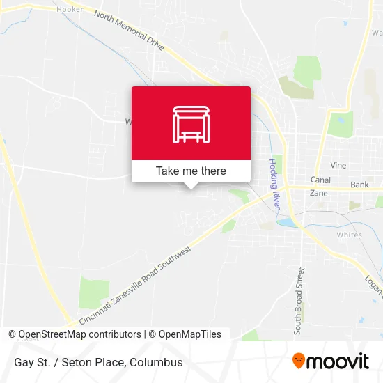 Gay St. / Seton Place map