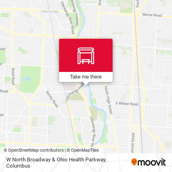 Mapa de W North Broadway & Ohio Health Parkway