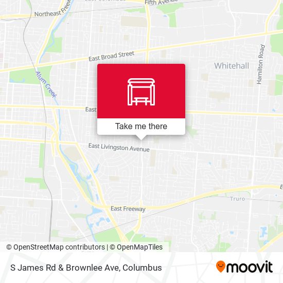 S James Rd & Brownlee Ave map