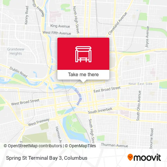 Mapa de Spring St Terminal Bay 3