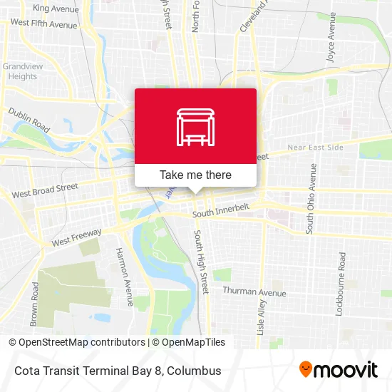 Cota Transit Terminal Bay 8 map