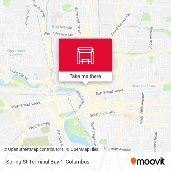 Spring St Terminal Bay 1 map