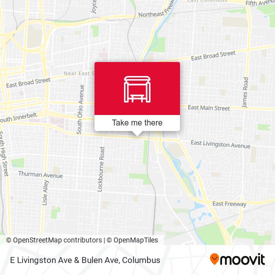 E Livingston Ave & Bulen Ave map