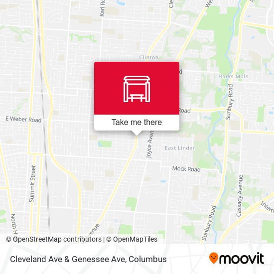 Cleveland Ave & Genessee Ave map