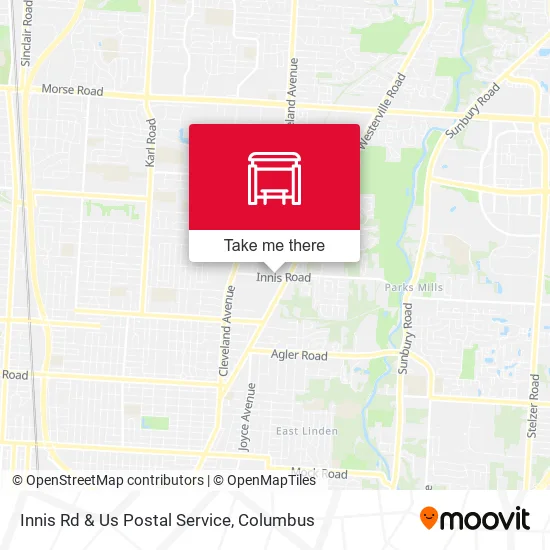 Mapa de Innis Rd & Us Postal Service
