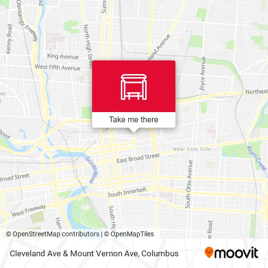 Cleveland Ave & Mount Vernon Ave map