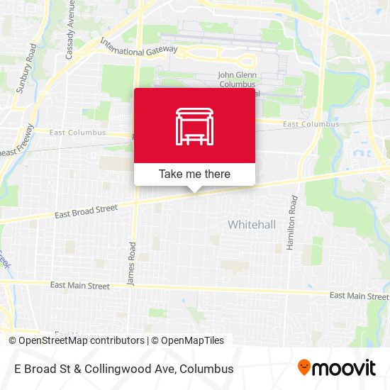 E Broad St & Collingwood Ave map