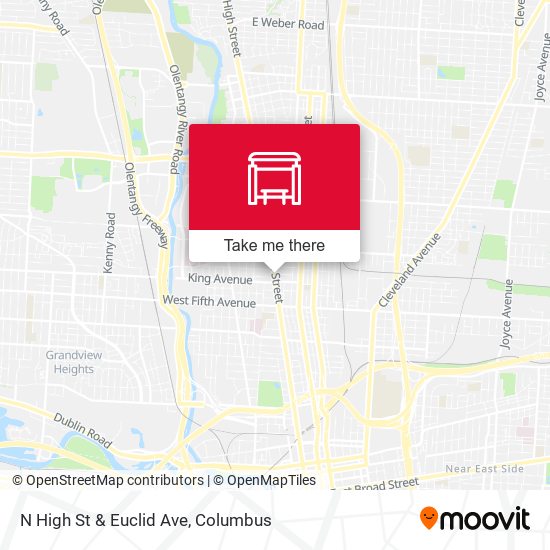 N High St & Euclid Ave map