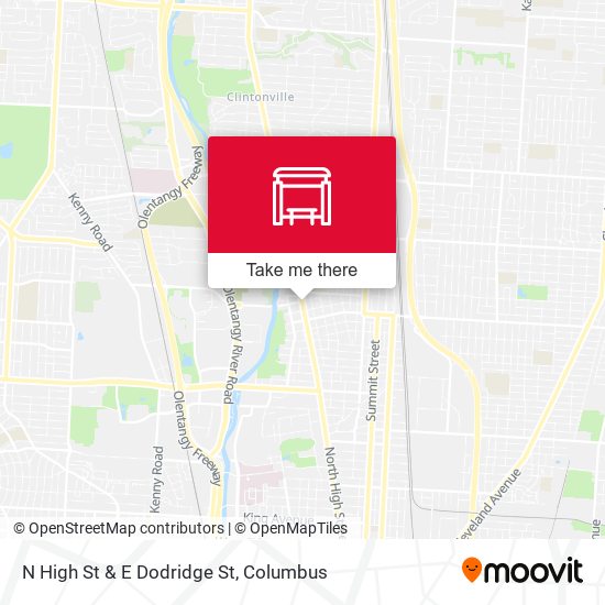 Mapa de N High St & E Dodridge St