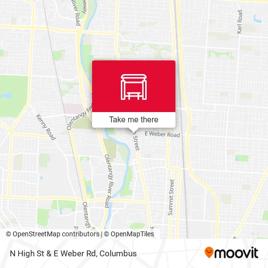 Mapa de N High St & E Weber Rd
