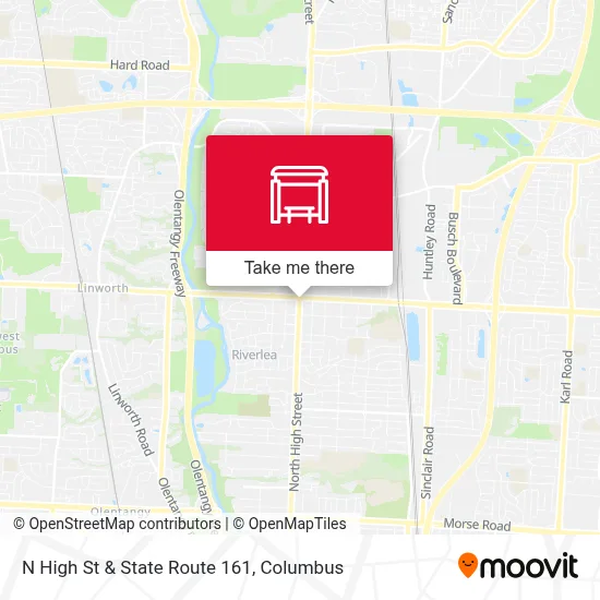 N High St & State Route 161 map