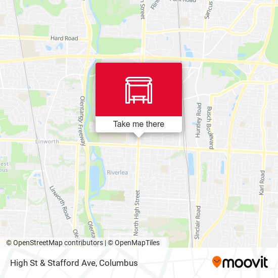 High St & Stafford Ave map