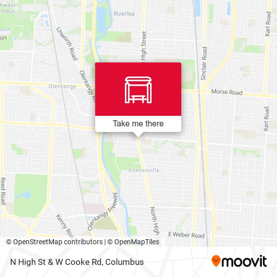 Mapa de N High St & W Cooke Rd