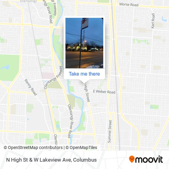 Mapa de N High St & W Lakeview Ave